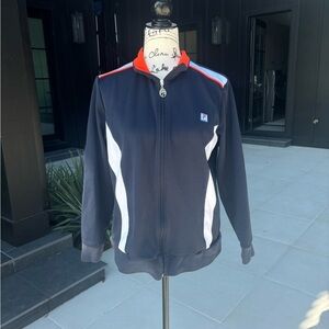Vintage Fila Sport Navy Track Jacket (Unisex XL)